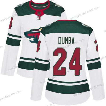 Naisten Minnesota Wild #24 Matt Dumba Valkoinen Road Aito Ommeltu Jääkiekko Paita