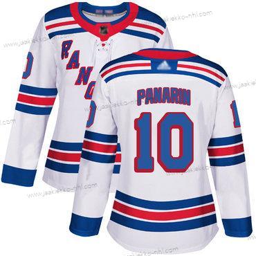 Naisten New York Rangers #10 Artemi Panarin Valkoinen Road Aito Ommeltu Jääkiekko Paita