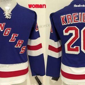 Naisten New York Rangers #20 Chris Kreider Sininen Paita