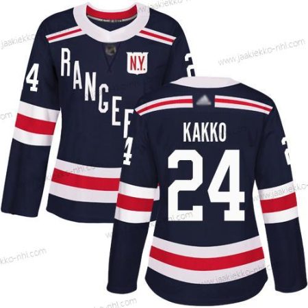 Naisten New York Rangers #24 Kaapo Kakko Laivastonsininen Sininen Aito 2018 Talvi Klassinen Ommeltu Jääkiekko Paita