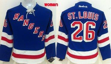 Naisten New York Rangers #26 Martin St. Louis Sininen Paita