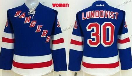 Naisten New York Rangers #30 Henrik Lundqvist Sininen Paita