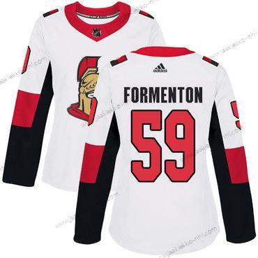 Naisten Ottawa Senators Alex #59 Formenton Aito Valkoinen Kolmas paita NHL Paita