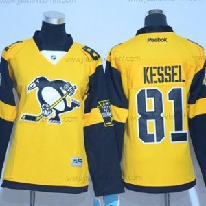 Naisten Pittsburgh Penguins #81 Phil Kessel Kulta 2017 Stadium Series Ommeltu NHL Paita