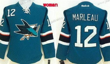 Naisten San Jose Sharks #12 Patrick Marleau 2014 Sininen Paita