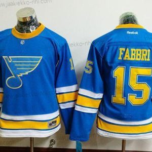 Naisten St. Louis Blues #15 Robby Fabbri Sininen 2017 Talvi Klassinen Ommeltu NHL Paita