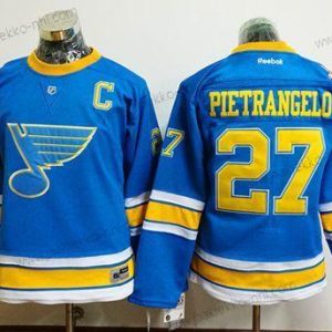 Naisten St. Louis Blues #27 Alex Pietrangelo Sininen 2017 Talvi Klassinen Ommeltu NHL Paita