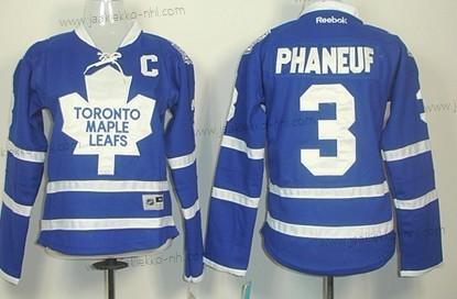 Naisten Toronto Maple Leafs #3 Dion Phaneuf Sininen Paita