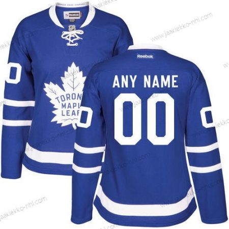 Naisten Toronto Maple Leafs Mukautettu Royal Sininen Kotiottelupaita Ommeltu NHL 2016-17 Reebok Jääkiekko Paita