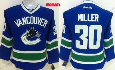 Naisten Vancouver Canucks #30 Ryan Miller Sininen Paita