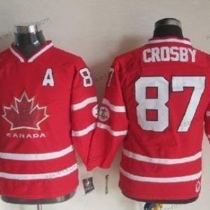 Nike Lasten 2010 Olympics Kanada #87 Sidney Crosby Punainen Paita