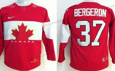 Nike Lasten 2014 Olympics Kanada #37 Patrice Bergeron Punainen Paita