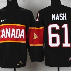 Nike Lasten 2014 Olympics Kanada #61 Rick Nash Musta Paita