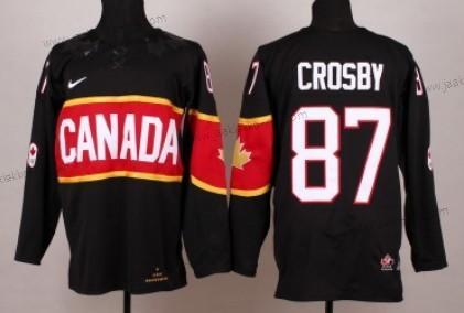 Nike Lasten 2014 Olympics Kanada #87 Sidney Crosby Musta Paita