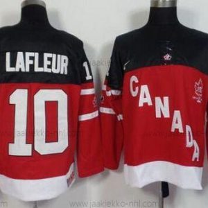 Nike Miesten 2014/15 Kanadan maajoukkue #10 Guy Lafleur Retired Pelaaja Punainen 100th Vuosipäivä Paita