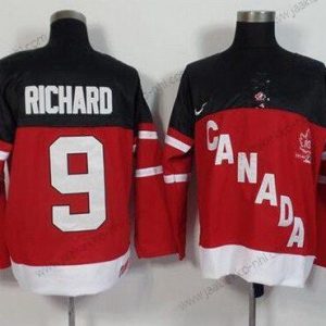 Nike Miesten 2014/15 Kanadan maajoukkue #9 Maurice Richard Retired Pelaaja Punainen 100th Vuosipäivä Paita