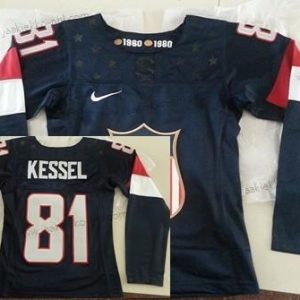 Nike Naisten 2014 Olympics USA #81 Phil Kessel Laivastonsininen Sininen Paita