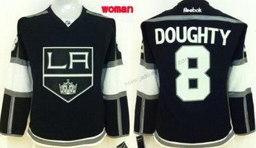 Nike Naisten Los Angeles Kings #8 Drew Doughty Musta Paita