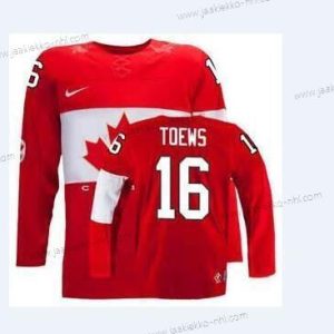 Nike Nuoret 2014 Olympics Kanada #16 Jonathan Toews Punainen Paita