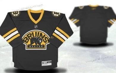 Nuoret Boston Bruins Mukautettu Musta Vieraspaita Paita