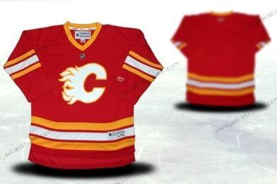 Nuoret Calgary Flames Mukautettu Punainen Vieraspaita Paita