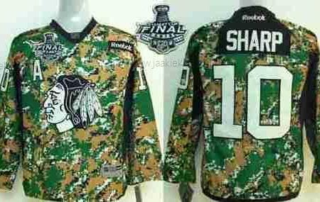 Nuoret Chicago Blackhawks #10 Patrick Sharp 2015 Stanley Cup 2014 Maastokuvio Paita