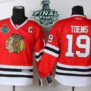 Nuoret Chicago Blackhawks #19 Janathan Toews 2015 Stanley Cup Punainen Paita