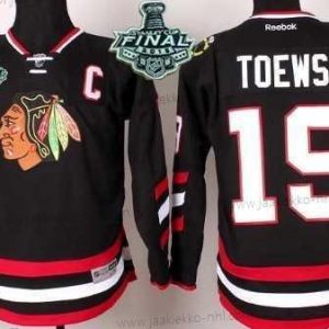 Nuoret Chicago Blackhawks #19 Jonathan Toews 2015 Stanley Cup 2014 Stadium Series Musta Paita