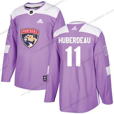 Nuoret Florida Panthers #11 Jonathan Huberdeau Violetti Aito Taistelee syöpää vastaan Ommeltu NHL Paita