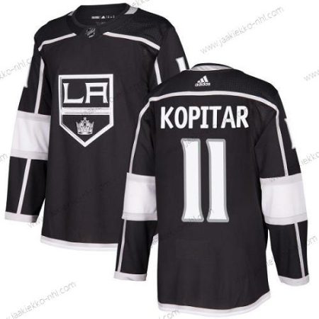 Nuoret Los Angeles Kings #11 Anze Kopitar Musta Kotiottelupaita Aito Ommeltu NHL Paita