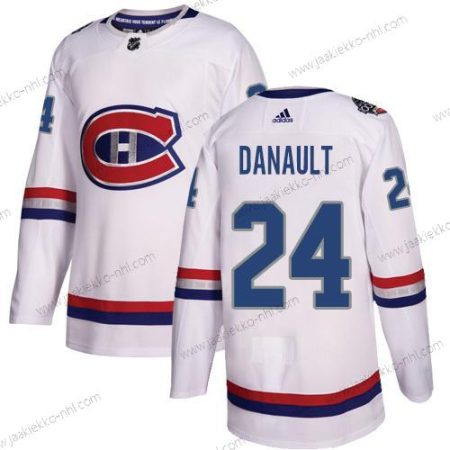 Nuoret Montreal Canadiens #24 Phillip Danault Valkoinen Aito 1917-2017 100th Klassinen Ommeltu NHL Paita