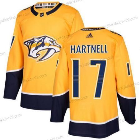 Nuoret Nashville Predators #17 Scott Hartnell Keltainen Kotiottelupaita Aito Ommeltu NHL Paita