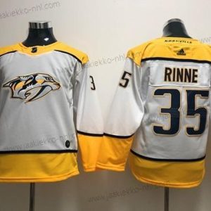 Nuoret Nashville Predators #35 Pekka Rinne Valkoinen Road Aito Ommeltu NHL Paita