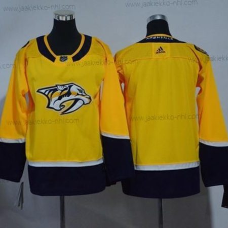 Nuoret Nashville Predators Tyhjä Keltainen Kotiottelupaita Aito Ommeltu NHL Paita