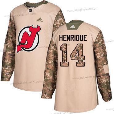 Nuoret New Jersey Devils #14 Adam Henrique Maastokuvio Aito 2017 Veterans Day Ommeltu NHL Paita