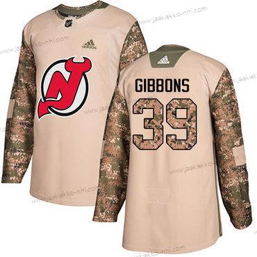 Nuoret New Jersey Devils #39 Brian Gibbons Maastokuvio Aito 2017 Veterans Day Ommeltu NHL Paita