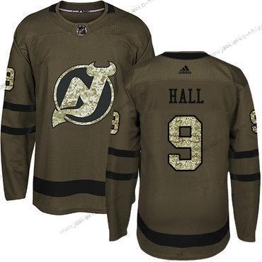 Nuoret New Jersey Devils #9 Taylor Hall Vihreä Salute to Service Ommeltu NHL Paita