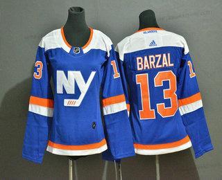 Nuoret New York Islanders #13 Mathew Barzal New Sininen Kotiottelupaita 2019 Jääkiekko Ommeltu NHL Paita