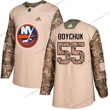 Nuoret New York Islanders #55 Johnny Boychuk Maastokuvio Aito 2017 Veterans Day Ommeltu NHL Paita