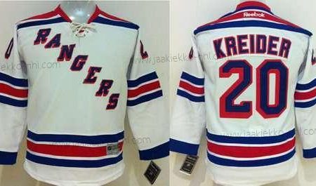 Nuoret New York Rangers #20 Chris Kreider Valkoinen Paita