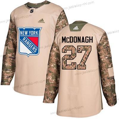 Nuoret New York Rangers #27 Ryan Mcdonagh Maastokuvio Aito 2017 Veterans Day Ommeltu NHL Paita