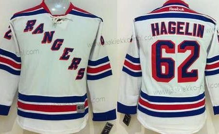 Nuoret New York Rangers #62 Carl Hagelin Valkoinen Paita