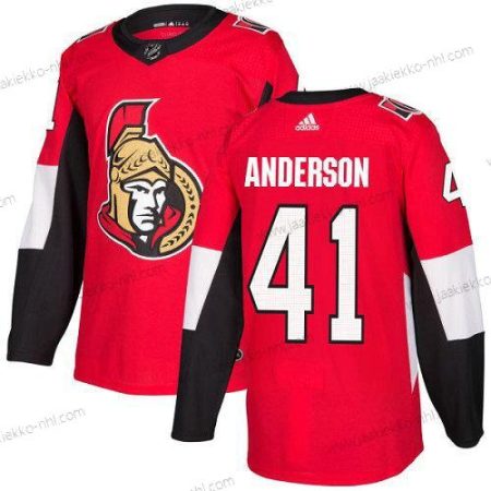 Nuoret Ottawa Senators 41 Craig Anderson Punainen Kotiottelupaita Aito Ommeltu NHL Paita