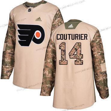 Nuoret Philadelphia Flyers #14 Sean Couturier Maastokuvio Aito 2017 Veterans Day Ommeltu NHL Paita