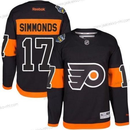 Nuoret Philadelphia Flyers #17 Wayne Simmonds Musta 2017 Stadium Series Ommeltu NHL Paita