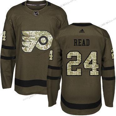 Nuoret Philadelphia Flyers #24 Matt Read Vihreä Salute to Service Ommeltu NHL Paita