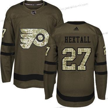 Nuoret Philadelphia Flyers #27 Ron Hextall Vihreä Salute to Service Ommeltu NHL Paita