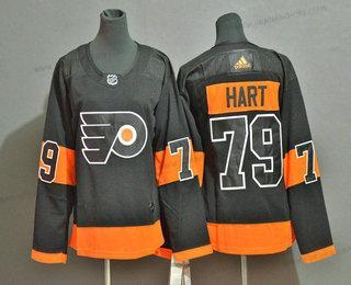 Nuoret Philadelphia Flyers #79 Carter Hart Musta Ommeltu NHL Paita