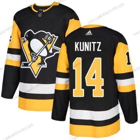 Nuoret Pittsburgh Penguins #14 Chris Kunitz Musta Kotiottelupaita Aito Ommeltu NHL Paita