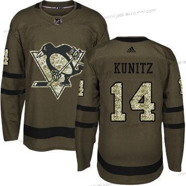 Nuoret Pittsburgh Penguins #14 Chris Kunitz Vihreä Salute to Service Ommeltu NHL Paita